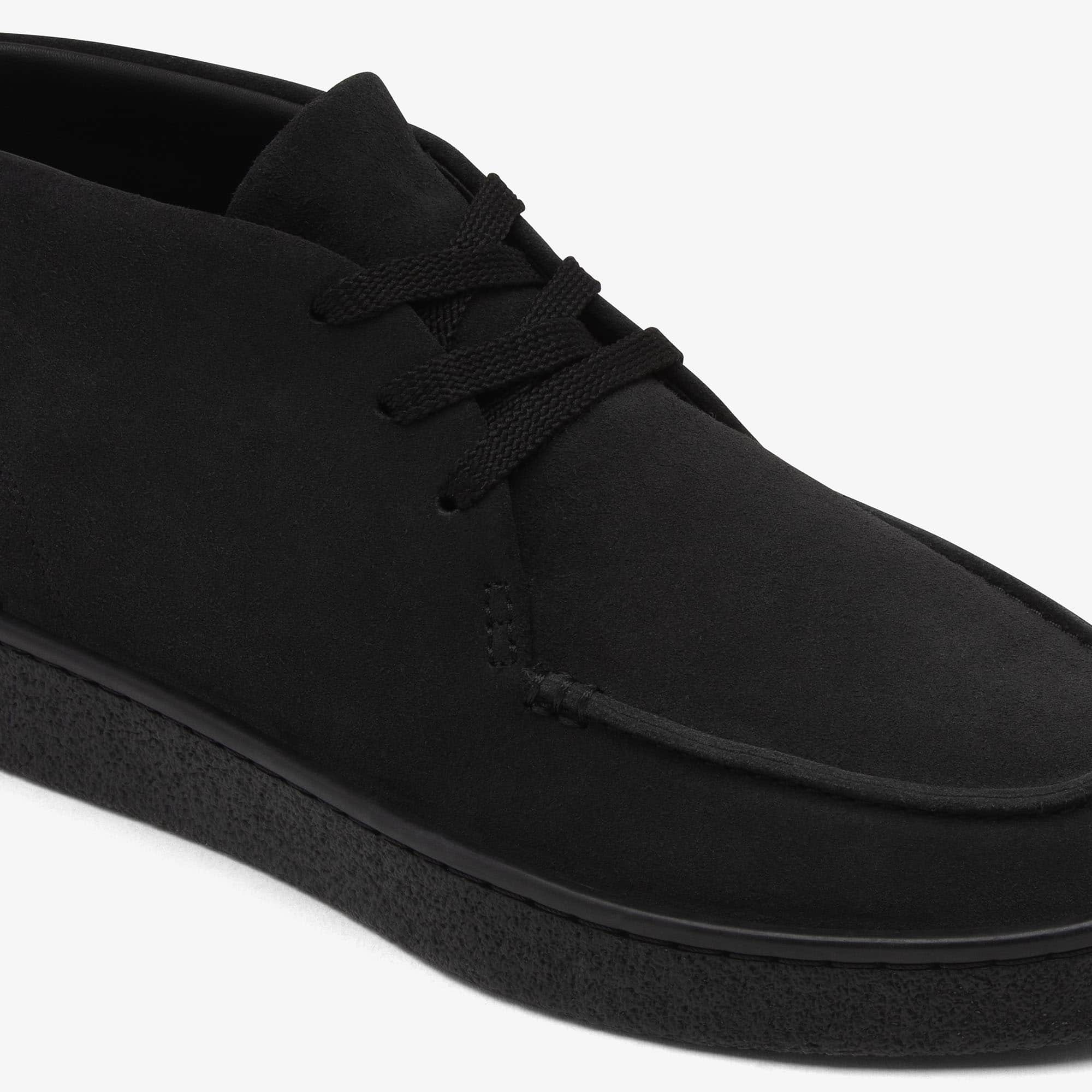 Tênis Masculino Preto Lacoste Baseshot Chukka em Camurça