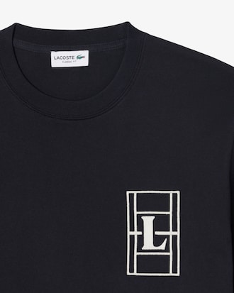 Camiseta de Malha Pesada Bordada