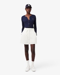 Bermuda Oversized em Mistura de Linho Fluida
