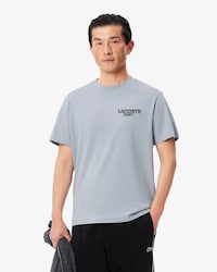 Remera de punto con estampado de tenis