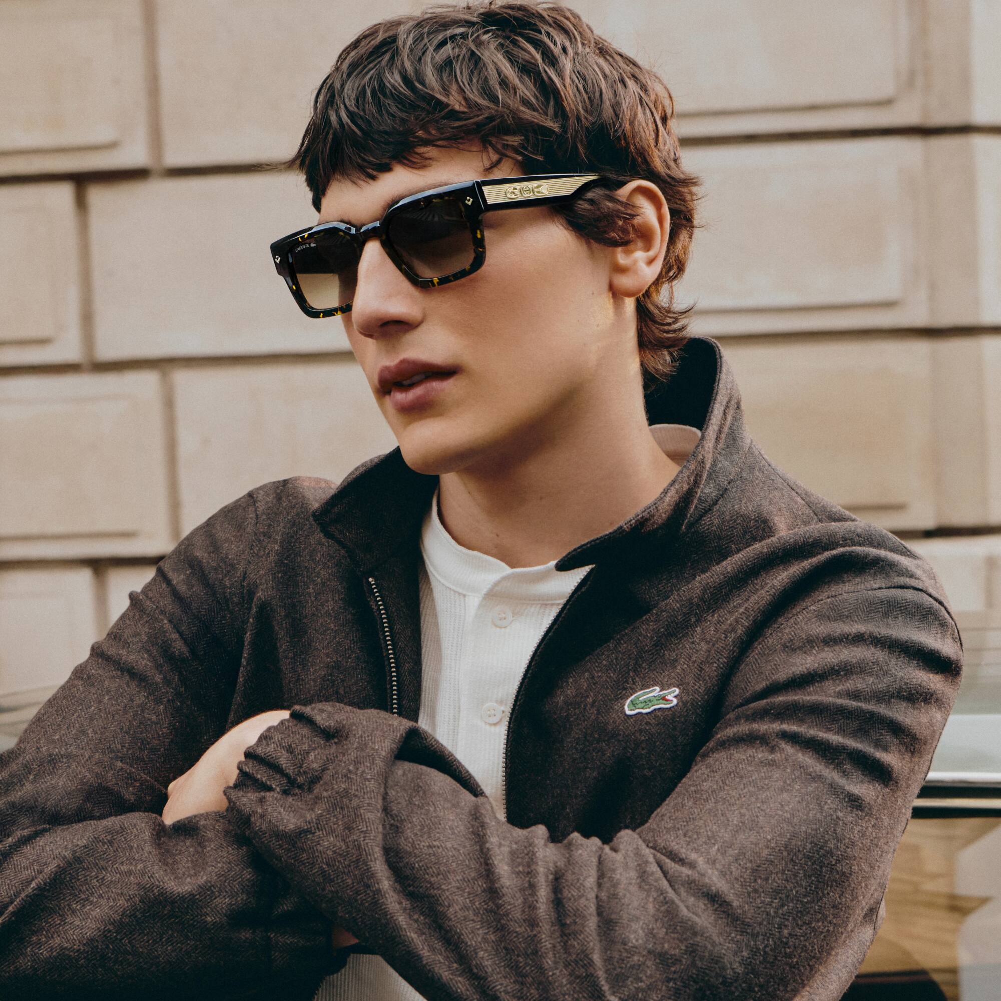 ラッカゾージア Icons Acetate Rectangle Glasses - Lacoste - Novidades 2026 | Lacoste