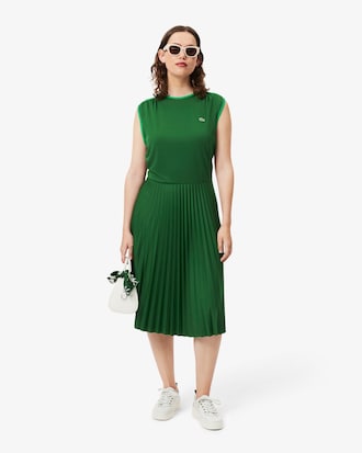 Vestido Plisado Sin Mangas