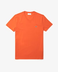 Camiseta de Algodão Pima Leve com Gola V