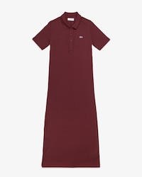 Vestido Polo Longo de Algod&atilde;o Canelado
