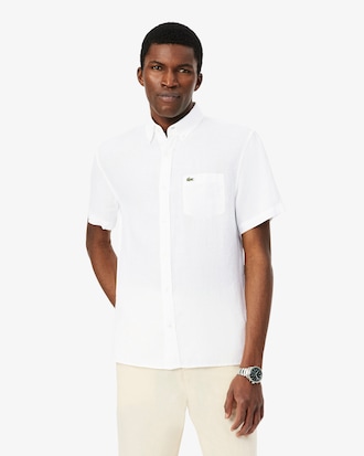 Camisa de Lino Manga Corta