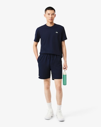 Bermudas de tenis ligeras de tafet&aacute;n de rombos