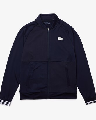 Moletom masculino Lacoste SPORT em tecido tecnológico com zíper