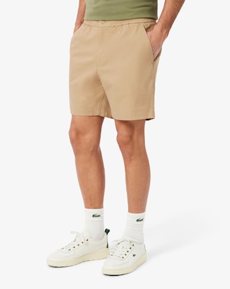 Shorts de Tafet&aacute; de Algod&atilde;o Modelagem reta
