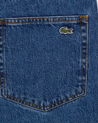 Shorts De Denim Elastizado Straight Fit