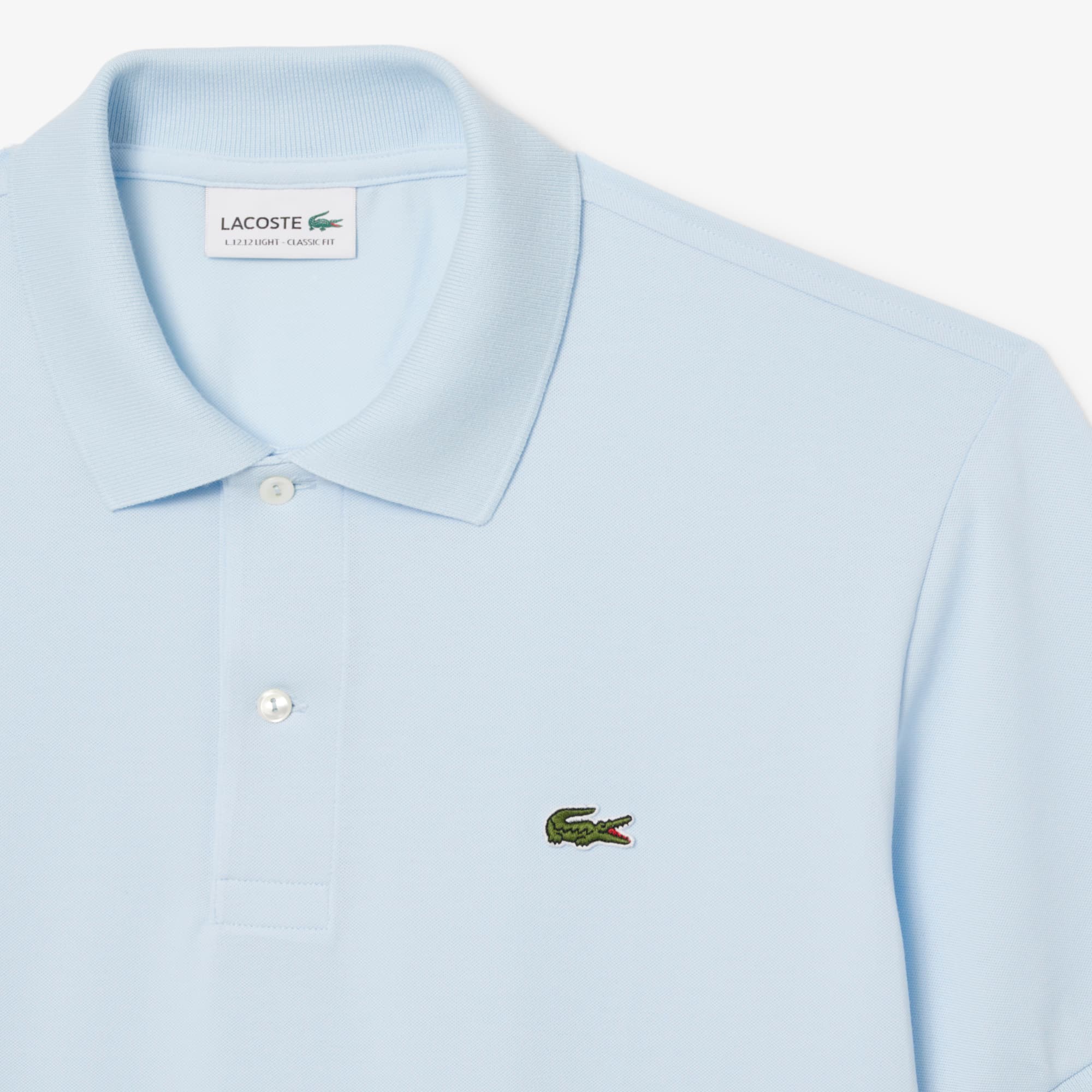 Camisa de Algodão Polo L.12.12 Light em Piqué Lacoste
