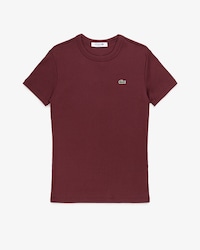 Camiseta de Algod&atilde;o Canelada com Caimento Ajustado