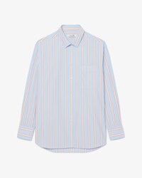 Camisa oversized de popel&iacute;n de algod&oacute;n