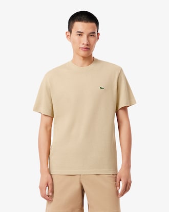 Remera de piqu&eacute; de lino y algod&oacute;n grueso