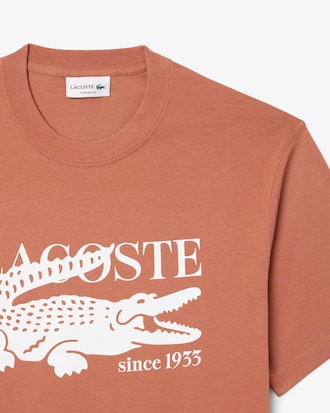 Camiseta de Algodão com Estampa Ajuste Clássico
