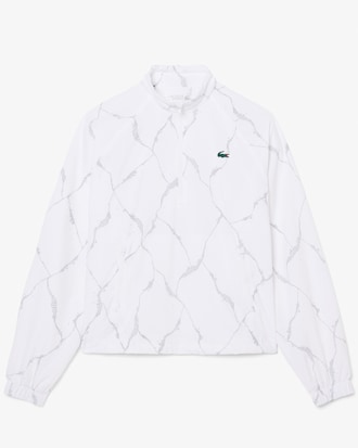 Campera de tenis con estampado de cocodrilo reflectante