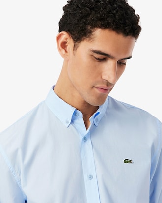 Camisa Modelagem reta em Popeline Stretch
