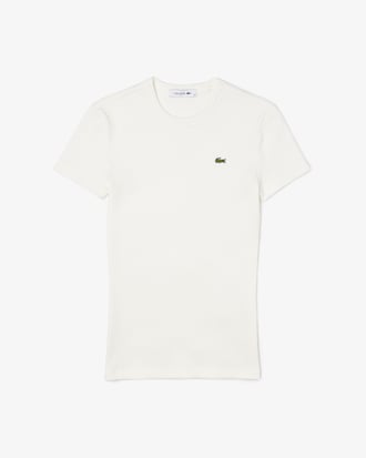 Remera De Algodón Acanalada Al Cuerpo