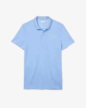 Polo masculina Lacoste Slim Fit em piqu&eacute; de algod&atilde;o com crocodilo bordado