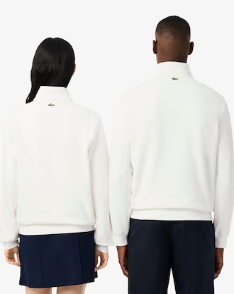 Buzo Cuello Alto con Cierre y Estampa