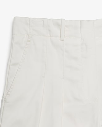 Bermuda Oversized de Gabardina de Algod&oacute;n