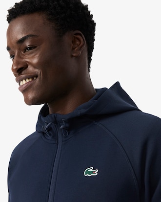 Moletom com Capuz e Z&iacute;per Sport Stretch