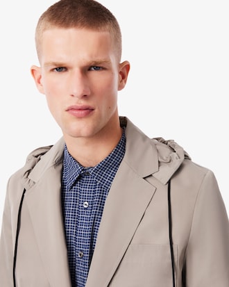 Blazer Twill con Capucha