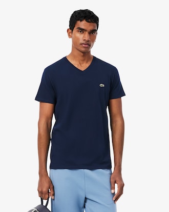 Remera De Algod&oacute;n Pima Con Cuello En V