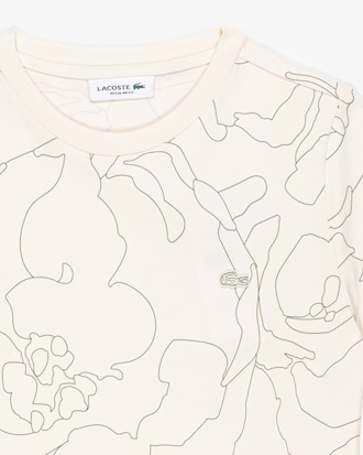 Remera De Algodón Con Estampa Floral