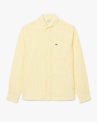 Camisa Regular Fit Listrada em Linho