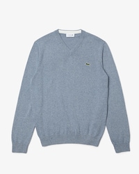 Su&eacute;ter em Algod&atilde;o com Gola V