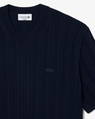 Fluid Ribbed Short Sleeved Sweater