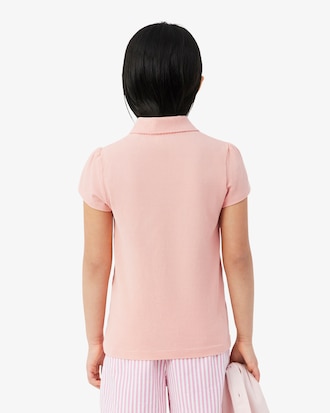 Polo de piqu&eacute; con cuello festoneado