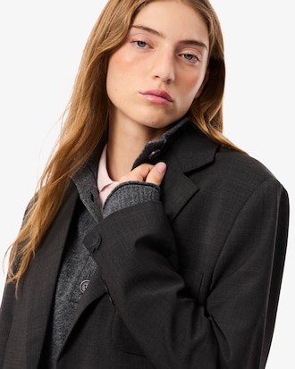 Blazer de mezcla de lana