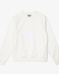 Moletom feminino em fleece de algod&atilde;o org&acirc;nico com logo em 3D