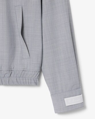 Jaqueta Harrington em Mistura de L&atilde;