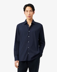 Camisa Slim Fit em Popeline Stretch
