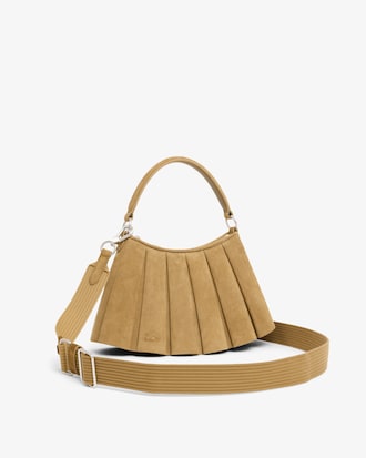 Bolsa Pequena Lenglen de Couro Camur&ccedil;a