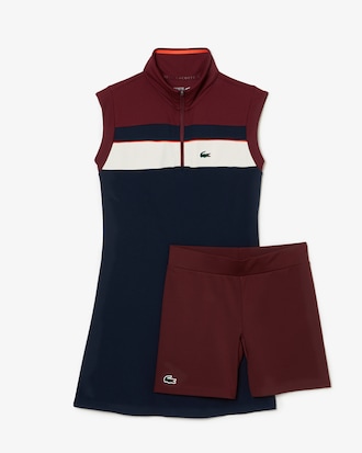 Vestido para tênis em fibra reciclada com short integrado