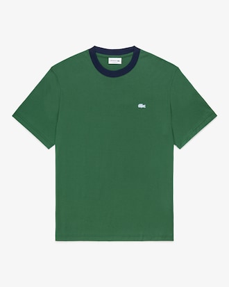 Camiseta de Algod&atilde;o Colour Block Modelagem cl&aacute;ssica