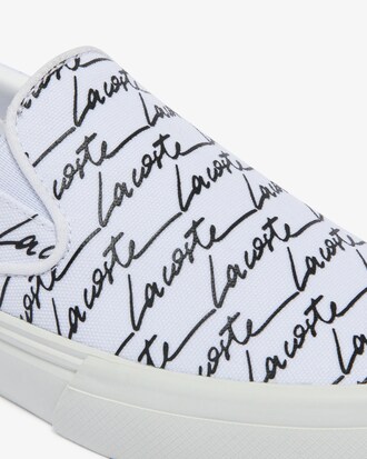 T&ecirc;nis slip-on feminino Jump Serve em lona estampada