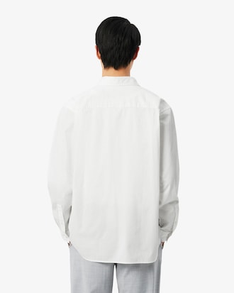 Camisa de algod&oacute;n twill estampada, calce relajado