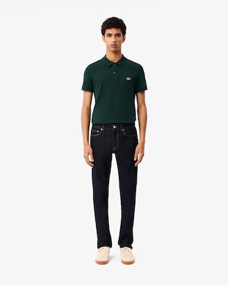Cal&ccedil;a Jeans Slim Fit Indigo com 5 Bolsos