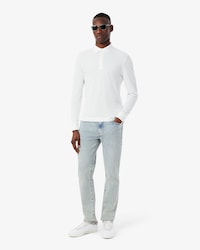 Cal&ccedil;a Jeans Slim Fit Indigo com 5 Bolsos