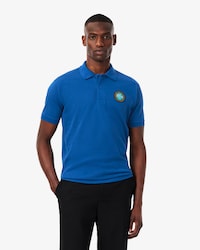 Polo com emblema Mini-Piqu&eacute; com Caimento Cl&aacute;ssico