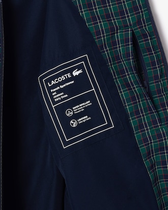 Jaqueta Harrington Xadrez Repelente &agrave; &Aacute;gua