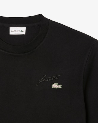 Remera de Algodón Pesado con Marca Bordada