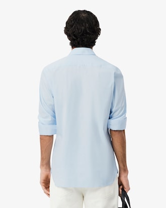 Camisa Slim Fit em Popeline Stretch
