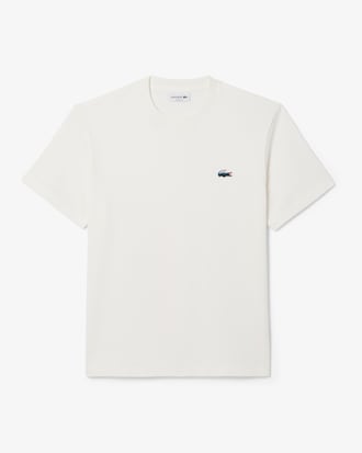 Remera de Algodón Pesado Landscape con Estampa de Cocodrilo