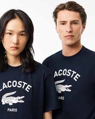 Camiseta em Algod&atilde;o com Estampa Assinada