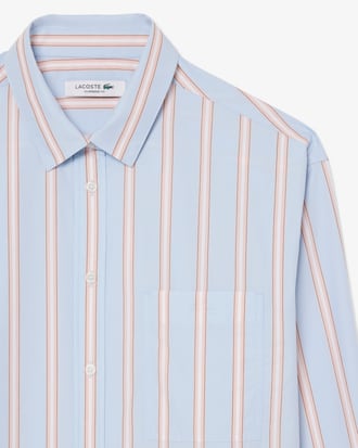 Camisa oversized de popel&iacute;n de algod&oacute;n